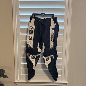 Sedici Black and White Motorcycle Pants